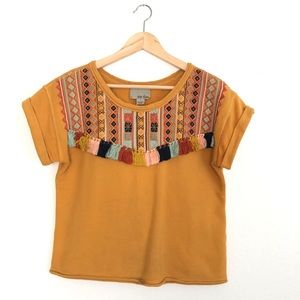 Embroidered sweater shirt from Anthropologie!